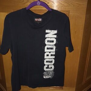Women’s Black NASCAR Chase Authentics Jeff Gordon DuPont Short Sleeve T-Shirt  M